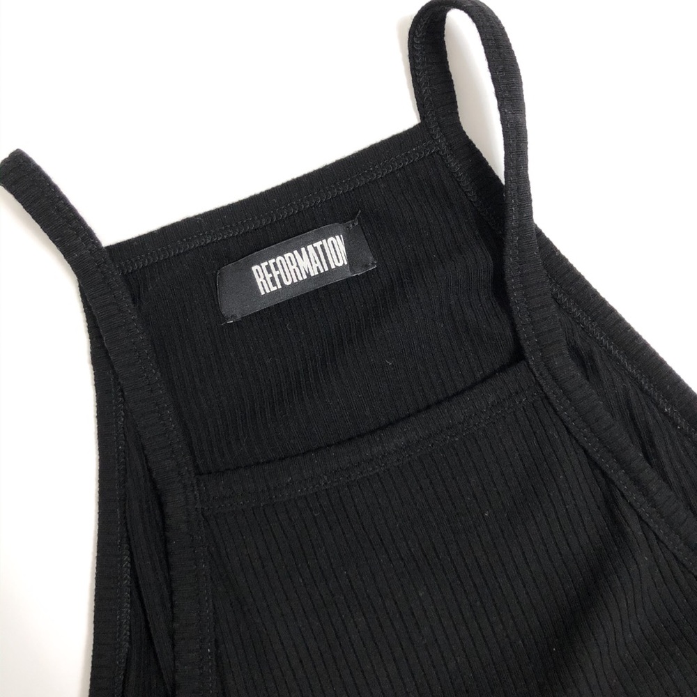 Reformation Rhodes Black Dress - Picture 2 of 2